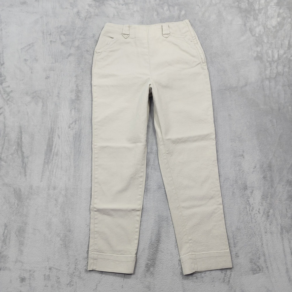 Vintage 60s Lee Pants Womens 27 Beige Stretch Frontier Lady Twill‎ High Rise Zip